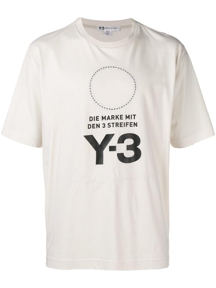 Y-3 Logo T-shirt - Nude & Neutrals