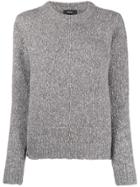 Theory Speckled Knit Jumper - Grey