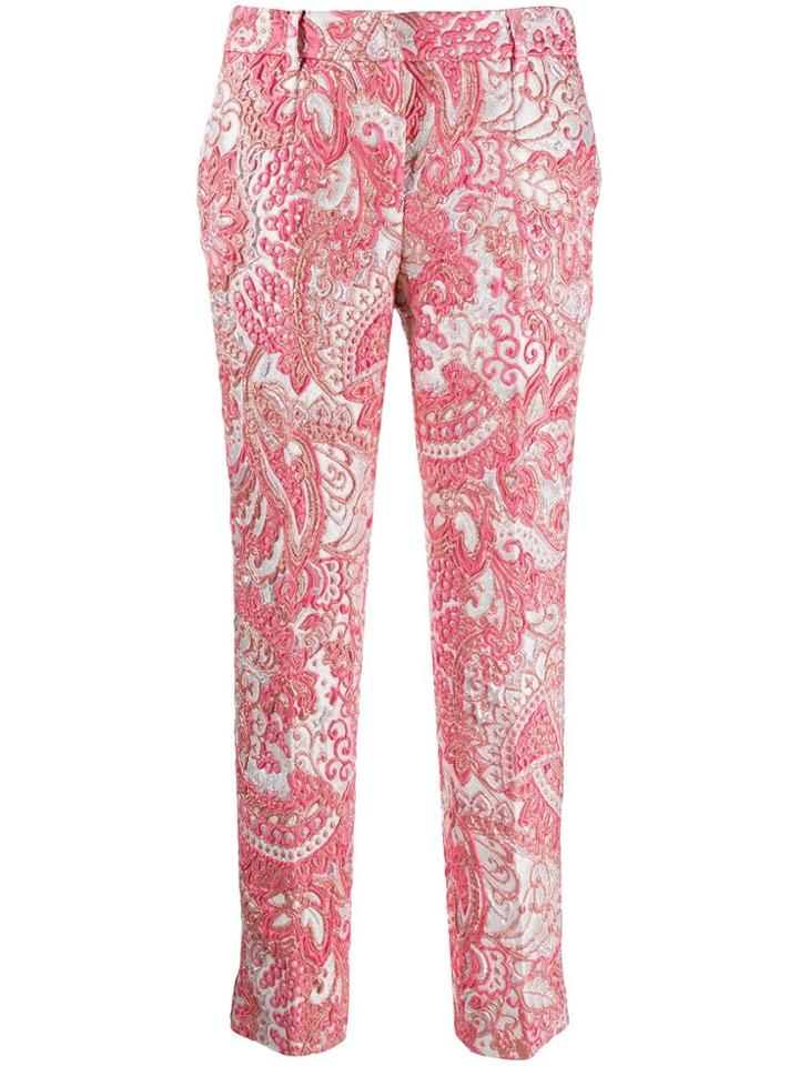 Dolce & Gabbana Jacquard Printed Trousers - Pink