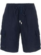Vilebrequin Baie Linen Cargo Shorts - Blue