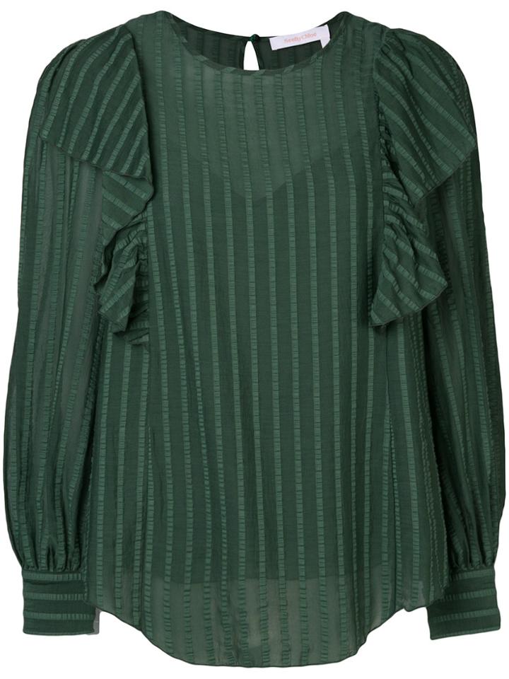 See By Chloé Frill Sweater - Green