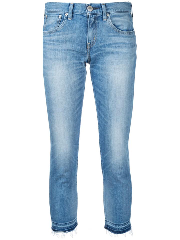 Red Card - Cropped Skinny Jeans - Women - Cotton/polyurethane - 26, Blue, Cotton/polyurethane