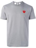 Comme Des Garçons Play Heart Patch T-shirt - Grey