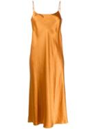 Vince Shine Effect Slip Dress - Yellow