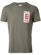 Kent & Curwen Patch Detail T-shirt, Men's, Size: Large, Green, Cotton