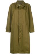 Nehera - Oversized Trench Coat - Women - Cotton/nylon - Xs, Green, Cotton/nylon
