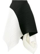 Proenza Schouler - Asymmetric Pleated Skirt - Women - Polyester/spandex/elastane - 8, Black, Polyester/spandex/elastane