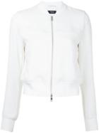 Theory - Panelled Bomber Jacket - Women - Polyester/triacetate - M, Women's, White, Polyester/triacetate