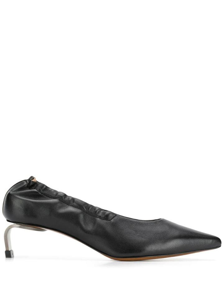 Clergerie Pointed Kitten Heel Pumps - Black
