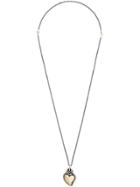 Ugo Cacciatori Heart Pendant Necklace - Metallic