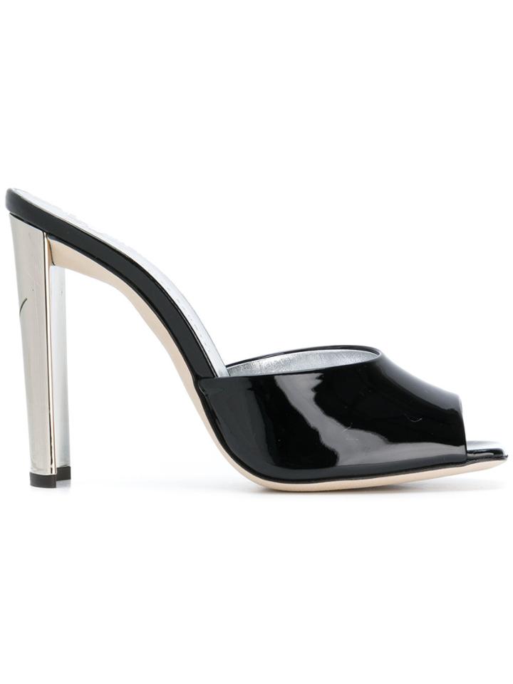 Giuseppe Zanotti Design Haileen Mirrored Mules - Black