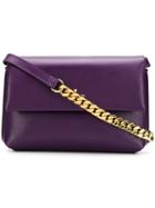 Philippe Model Foldover Top Shoulder Bag - Purple