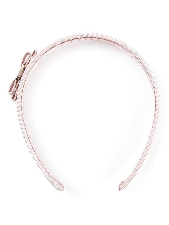 Salvatore Ferragamo 'vara' Bow Headband, Women's, Pink/purple, Cotton