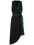 Tufi Duek Midi Dress With Lace Up Detail - Black