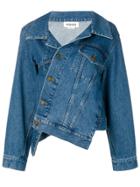 Monse Asymmetric Denim Jacket - Blue