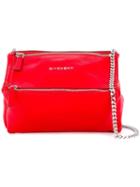 Givenchy Mini Pandora Crossbody Bag, Women's, Red, Calf Leather