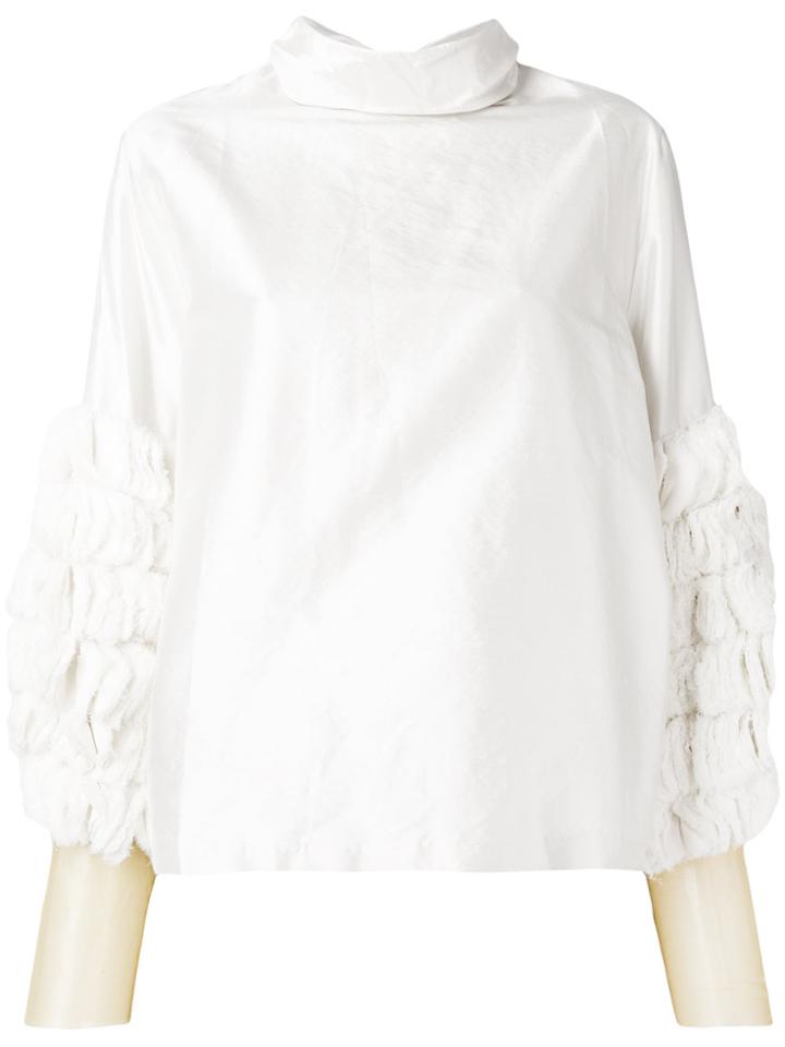 Toga Heavy Pleated Blouse - White