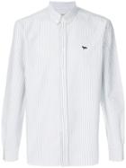 Thom Browne Long Sleeve Shirt With Black And White Woven 4-bar Stripe