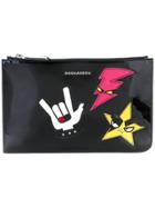 Dsquared2 Punk Patch Clutch - Black
