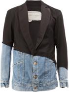 Greg Lauren Patchwork Blazer - Black