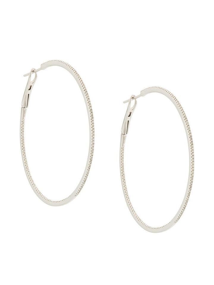Dana Rebecca 14kt White Gold Diamond Hoops - Whtgold