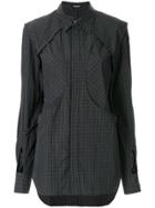 Christian Dada Layered Check-print Skirt - Black