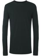 Poème Bohémien Round Neck Longsleeved T-shirt, Men's, Size: 50, Black, Cotton
