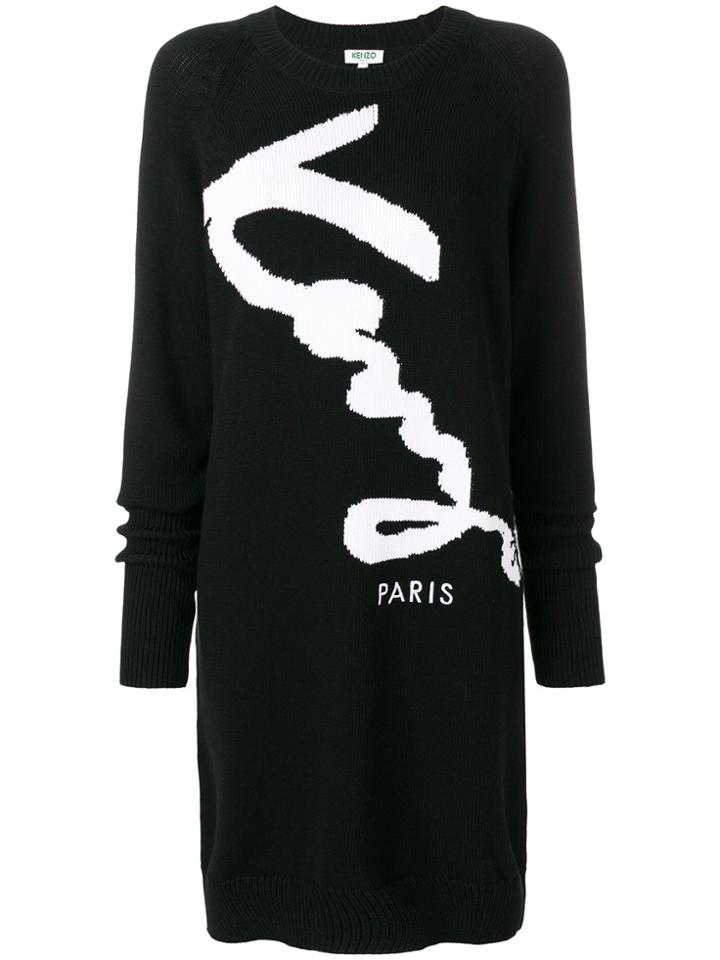 Kenzo Signature Intarsia Jumper - Black