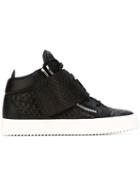Giuseppe Zanotti Design Calvin Hi-top Sneakers, Men's, Size: 40, Black, Calf Leather/rubber