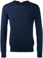 Paolo Pecora - Crew Neck Jumper - Men - Silk/cotton - L, Blue, Silk/cotton