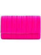 Casadei Pleated Clutch Bag - Pink & Purple