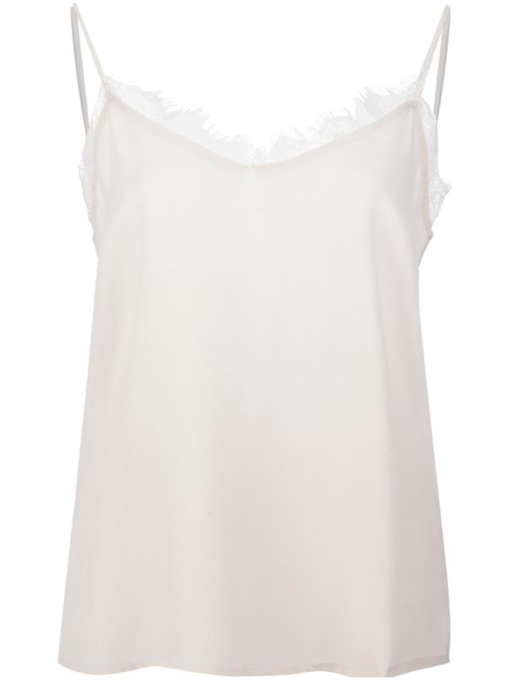 Anine Bing Lace Insert Cami Top - Nude & Neutrals