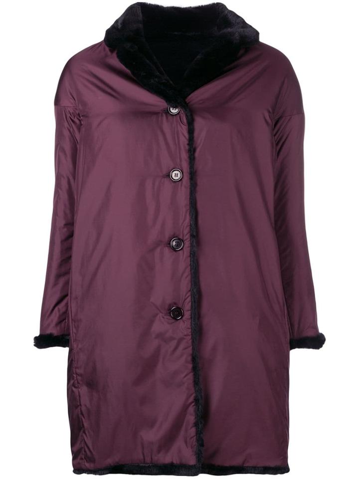 Aspesi Reversible Midi Coat - Purple