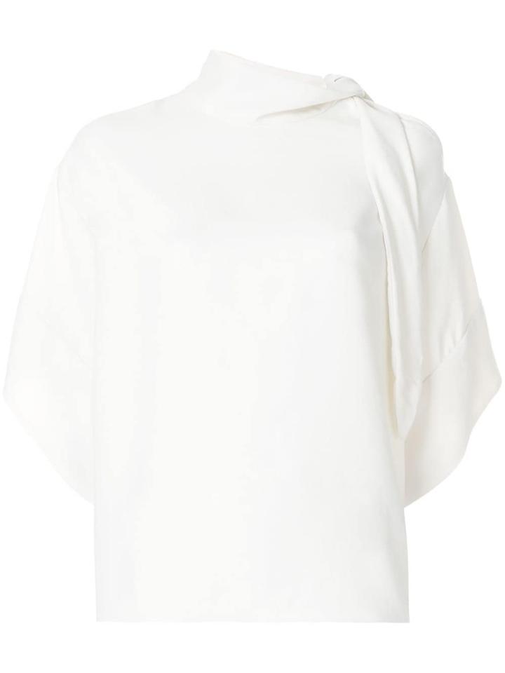 Iro Cut-out Tie Fastening Blouse - White