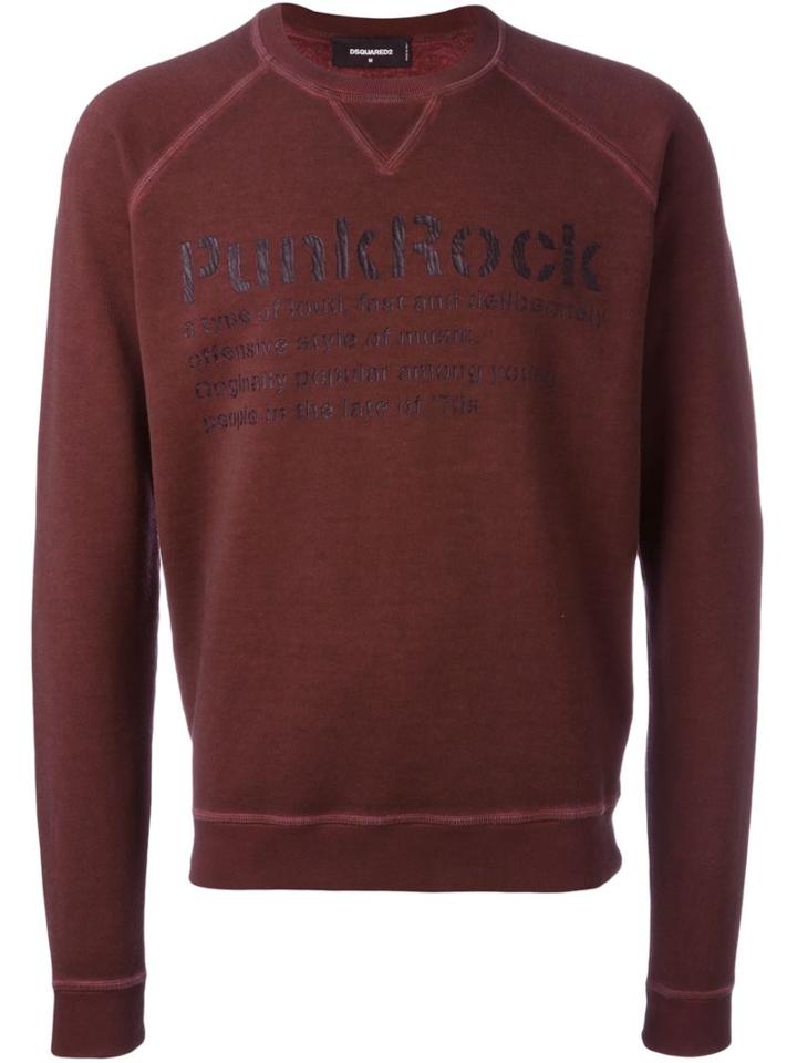 Dsquared2 Punk Rock Print Sweatshirt