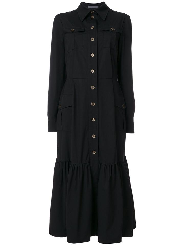Alberta Ferretti Belted Shirt Dress - Black