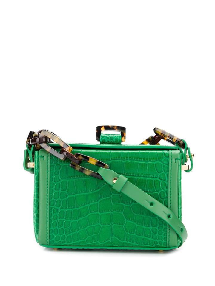 Nico Giani Cerea Crocodile-effect Bag - Green