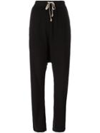 Rick Owens Drkshdw Drop-crotch Trousers, Women's, Size: 38, Black, Cotton