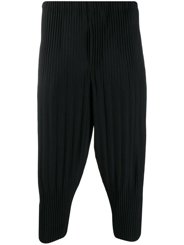 Homme Plissé Issey Miyake Tapered Plissé Pants - Black