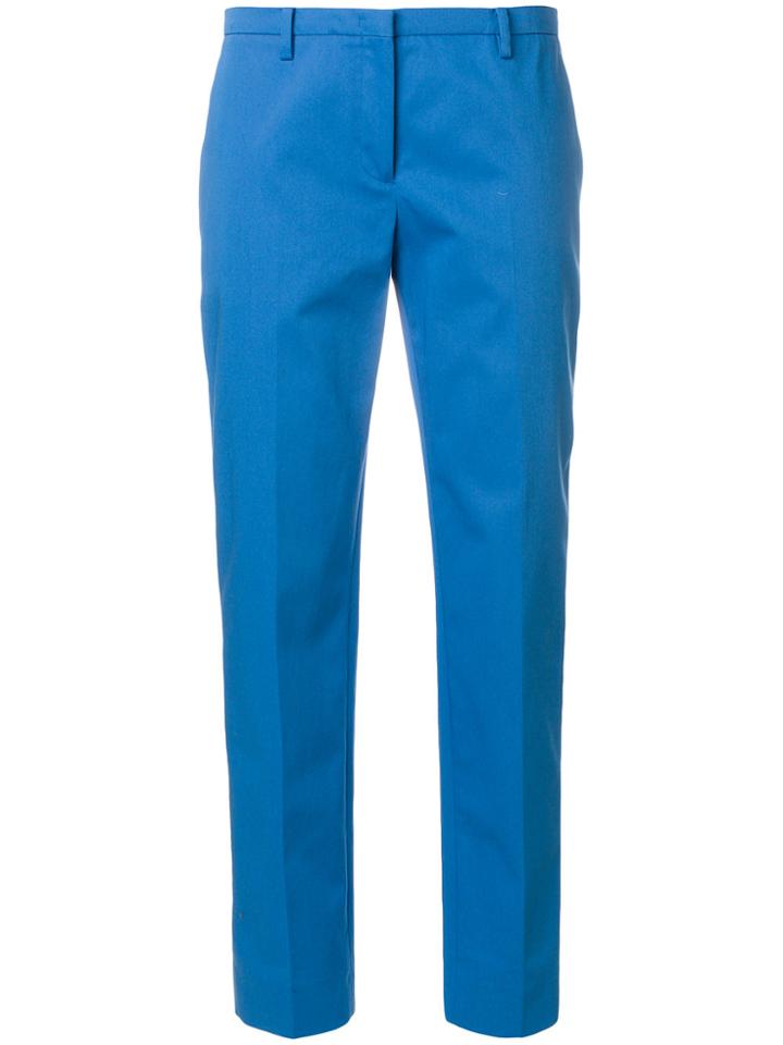 No21 Straight Leg Cropped Trousers - Blue