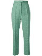 Christian Dior Vintage High-rise Tailored Trousers - Green