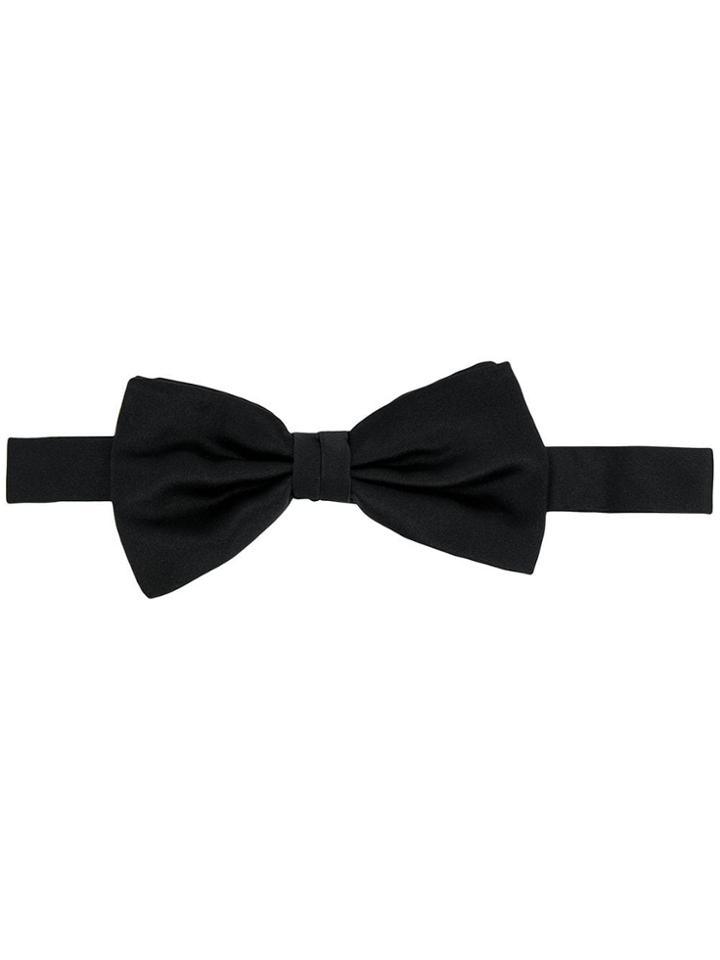 Canali Plain Bow Tie - Black