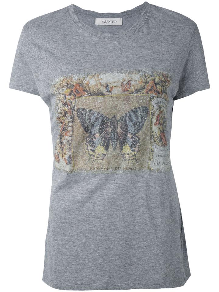 Valentino - Cigar Box T-shirt - Women - Cotton - S, Grey, Cotton