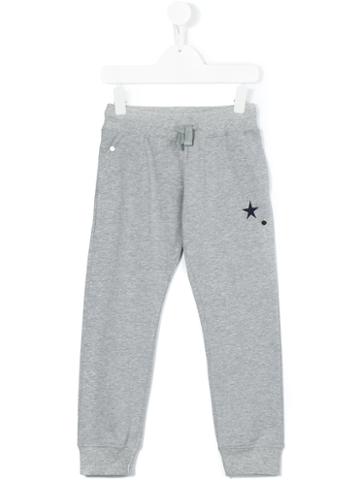 Macchia J Kids - Star Patch Track Pants - Kids - Cotton/polyester/spandex/elastane - 6 Yrs, Grey