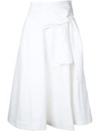 Studio Nicholson - Side Tie Skirt - Women - Cotton - 0, White, Cotton