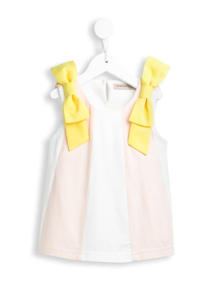 Hucklebones London Panelled Trapeze Top, Girl's, Size: 8 Yrs, Yellow