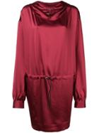 Rouge Margaux Drawstring Hooded Top - Red