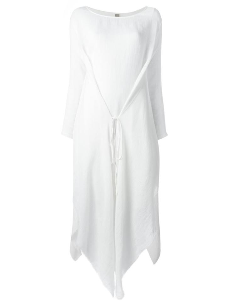 Poème Bohémien Long Dress, Women's, Size: 42, White, Viscose/linen/flax/polyamide