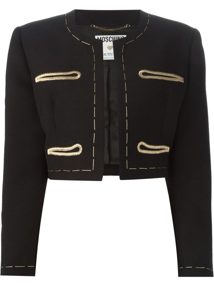 Moschino Vintage Needle Motif Skirt Suit