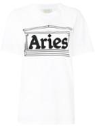 Aries - Logo Printed T-shirt - Women - Cotton - 2, White, Cotton